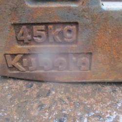 x12 Kubota 45KG Weights