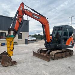 Doosan DX 60-9C C/W Rock Breaker