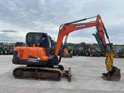 Doosan DX 60-9C C/W Rock Breaker